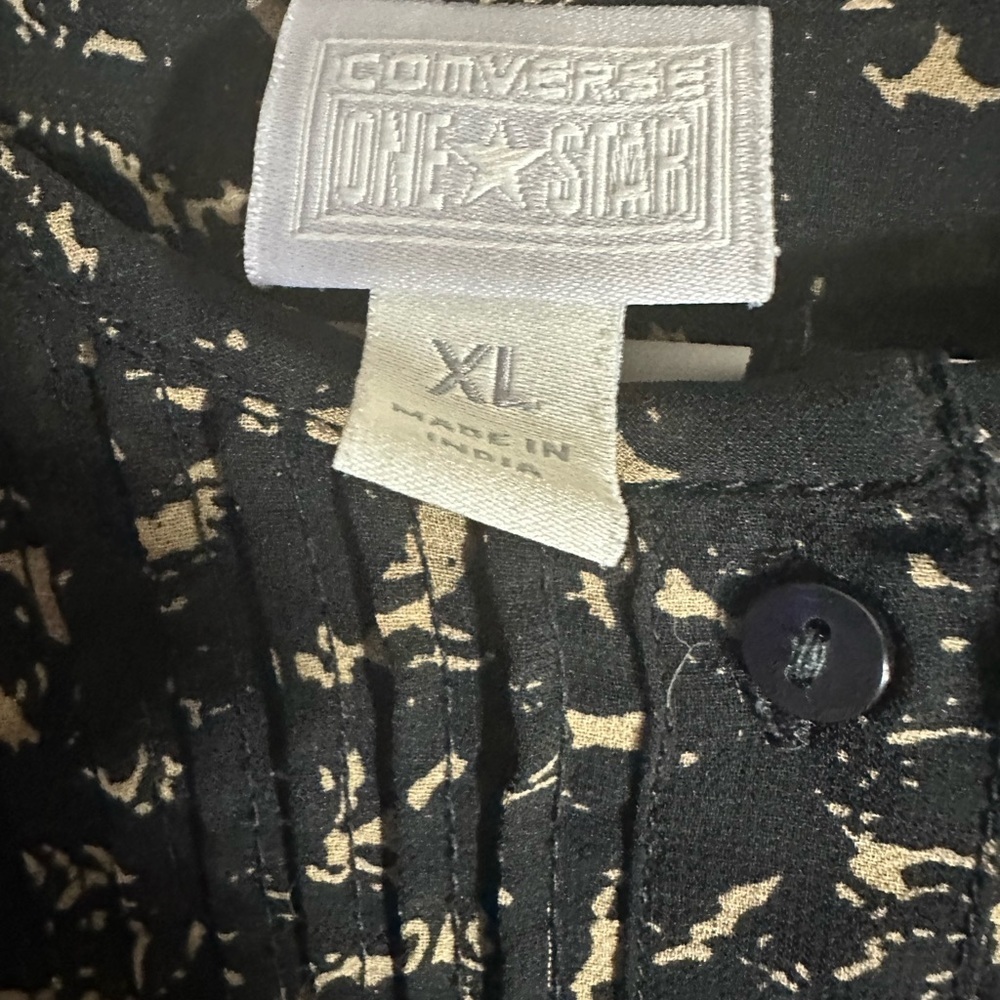 Black and Cream Converse Women's Top - Picture 3 of 10